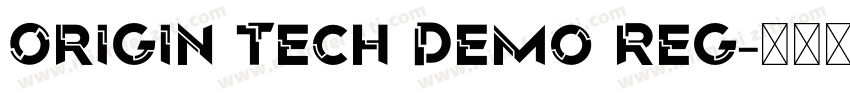 Origin Tech Demo Reg字体转换